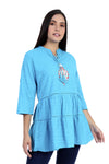 Blusa Tipo Túnica Diseño Paisley's Calada