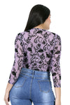 Body Translucido Con Estampado Floral