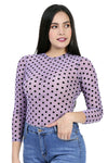 Body Translucido Con Estampado De Lunares