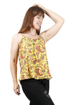 Blusa De Tirantes Estampado Floral Abstracto