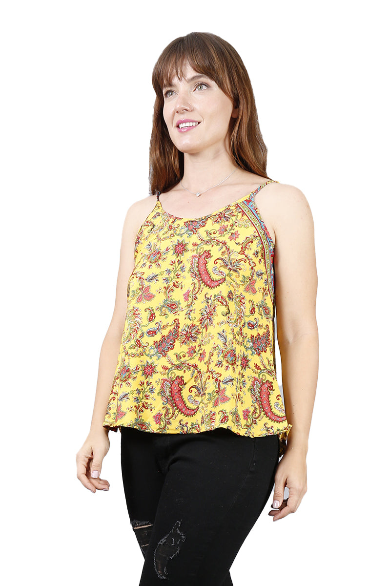 Blusa De Tirantes Estampado Floral Abstracto