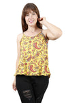 Blusa De Tirantes Estampado Floral Abstracto