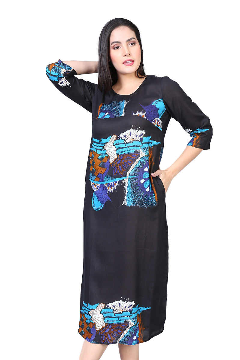 Vestido Largo Estampado
