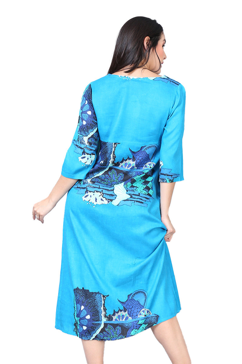 Vestido Largo Estampado